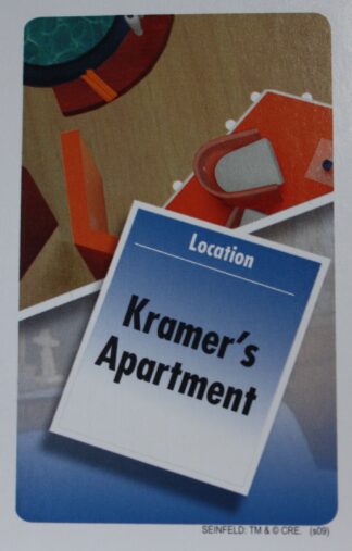 PARTS ONLY - Clue Seinfeld Board Game - #4 Kramer's Apartment Rumor Card Only