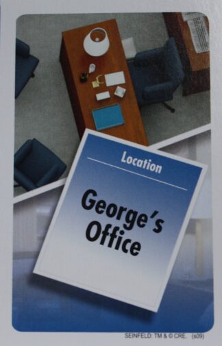 PARTS ONLY - Clue Seinfeld Board Game - #5 George's Office Rumor Card Only