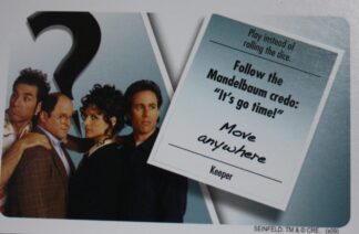 PARTS ONLY - Clue Seinfeld Board Game - #15 Intrigue Card Only