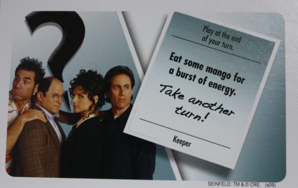PARTS ONLY - Clue Seinfeld Board Game - #3 Intrigue Card Only