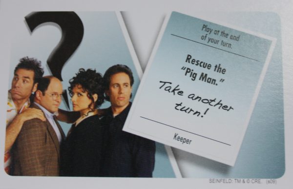 PARTS ONLY - Clue Seinfeld Board Game - #7 Intrigue Card Only