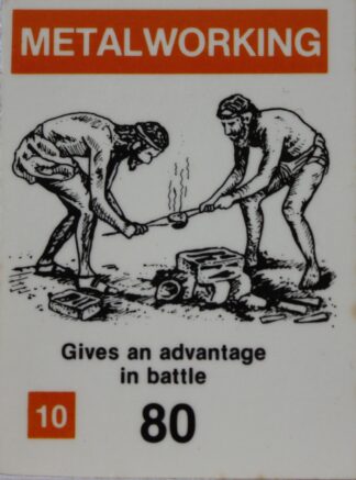 PARTS ONLY - Civilization Board Game - (1) Metalworking Card Only