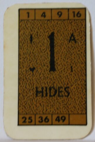 PARTS ONLY - Civilization Board Game - (1) Hides Card Only