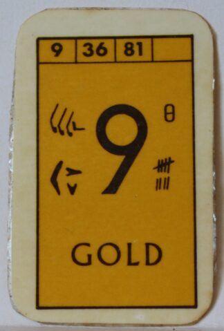PARTS ONLY Civilization Board Game - (1) Gold Card Only