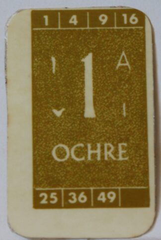 PARTS ONLY Civilization Board Game - (1) Ochre Card Only