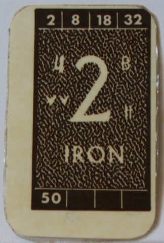 PARTS ONLY - Civilization Board Game - (1) Iron Card Only
