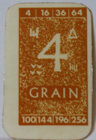 PARTS ONLY - Civilization Board Game - (1) Grain Card Only