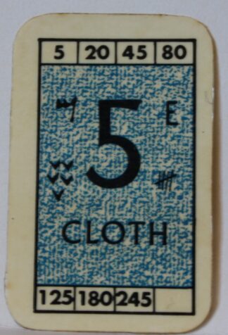 PARTS ONLY - Civilization Board Game - (1) Cloth Card Only