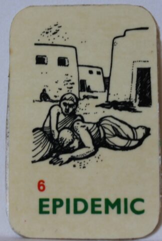 PARTS ONLY Civilization Board Game - (1) #6 Epidemic Brown Card Only
