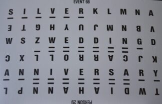 PARTS ONLY Wheel Of Fortune (Australia 1987) Board Game  - #18 Puzzle Card