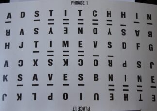 PARTS ONLY Wheel Of Fortune (Australia 1987) Board Game  - #22 Puzzle Card