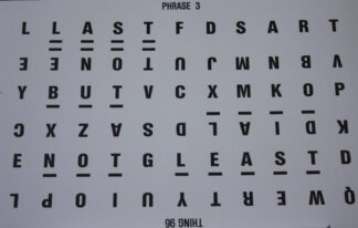 PARTS ONLY Wheel Of Fortune (Australia 1987) Board Game  - #12 Puzzle Card