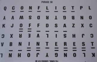 PARTS ONLY Wheel Of Fortune (Australia 1987) Board Game  - #10 Puzzle Card