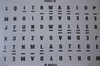 PARTS ONLY Wheel Of Fortune (Australia 1987) Board Game  - #19 Puzzle Card