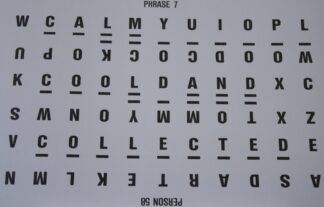 PARTS ONLY Wheel Of Fortune (Australia 1987) Board Game  - #15 Puzzle Card