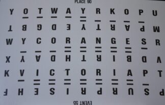 PARTS ONLY Wheel Of Fortune (Australia 1987) Board Game  - #11 Puzzle Card