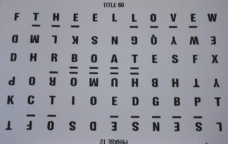 PARTS ONLY Wheel Of Fortune (Australia 1987) Board Game  - #4 Puzzle Card