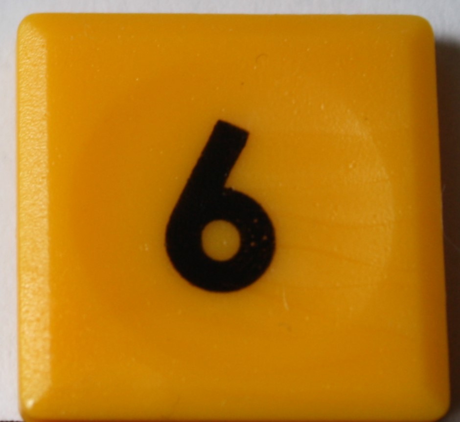 PARTS ONLY - Code Sudoku Game - (1) Number 6 Only