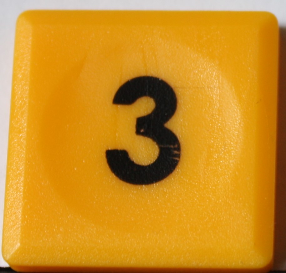 PARTS ONLY - Code Sudoku Game - (1) Number 3 Only