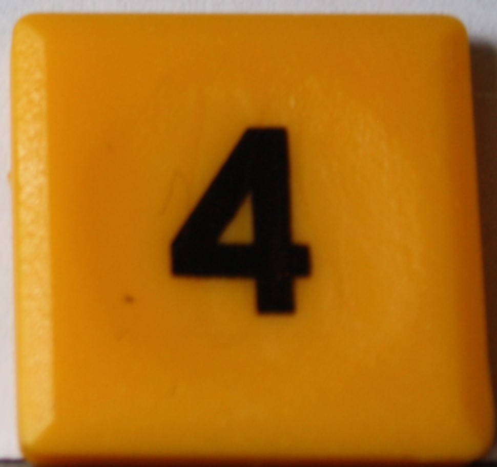 PARTS ONLY - Code Sudoku Game - (1) Number 4 Only