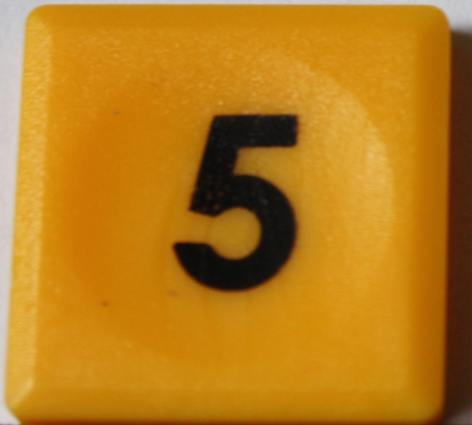 PARTS ONLY - Code Sudoku Game - (1) Number 5 Only