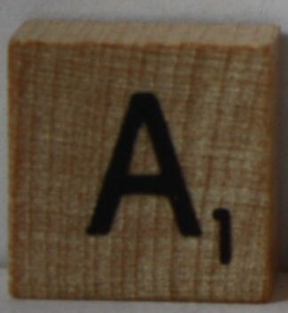PARTS ONLY - Scrabble Deluxe Travel Edition Board Game - (1) Wooden Letter A Only