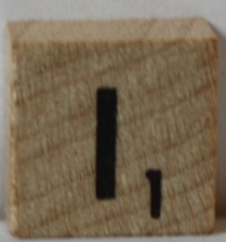 PARTS ONLY - Scrabble Deluxe Travel Edition Board Game - (1) Wooden Letter i Only