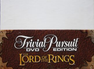 PARTS ONLY - Trivial Pursuit The Lord Of The Rings Trilogy Board Game - Question and Answer Cards in Box