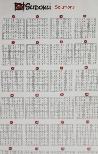 PARTS ONLY - Code Sudoku Game - Solutions Page Only