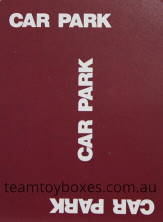 PARTS ONLY - Police Alert Board Game - #5 Car Park Card Only