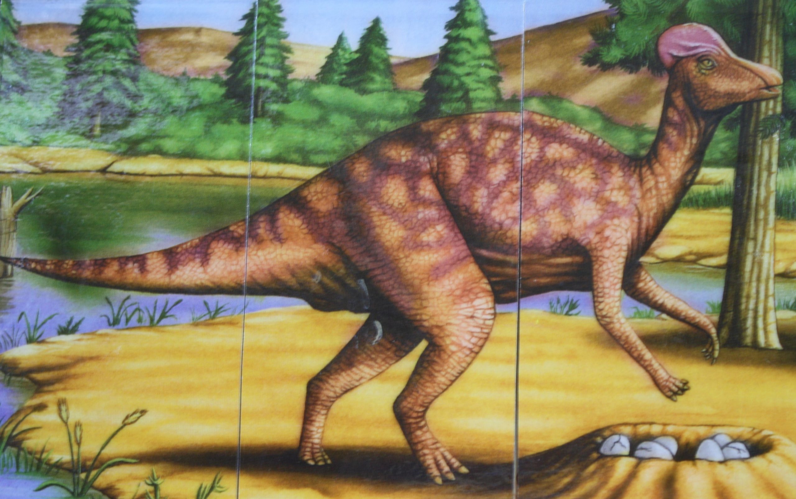 PARTS ONLY - Dinosaurs Extinct? Board Game - (1) Corythosaurus Dino Life Card Only