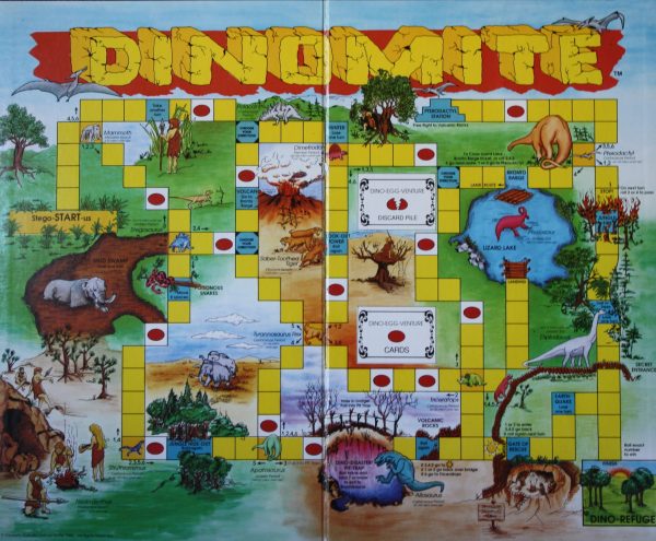 PARTS ONLY - Dinomite Board Game - Game Board Only