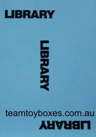 PARTS ONLY - Police Alert Board Game - #15 Library Card Only