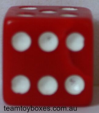 PARTS ONLY - Police Alert Board Game - (1) Red Die Only