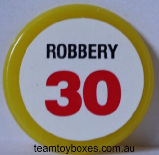 PARTS ONLY - Police Alert Board Game - (1) #30 Robbery Incident Marker Only