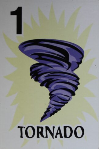 PARTS ONLY - Dinosaurs Extinct? Board Game - (1) Tornado Card Only