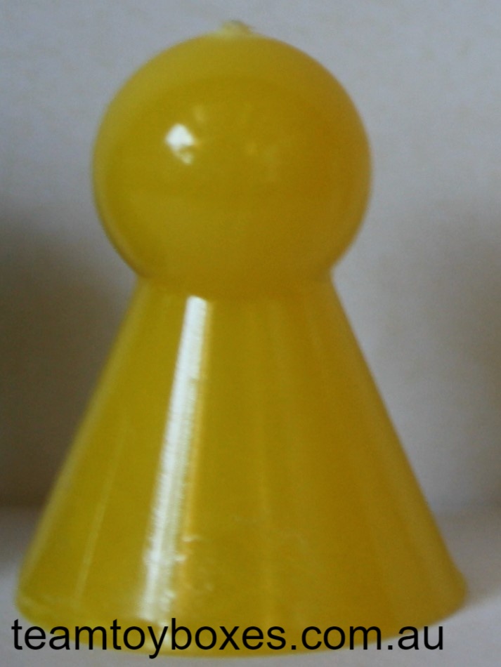 PARTS ONLY - Police Alert Board Game - (1) Yellow Playing Piece Only