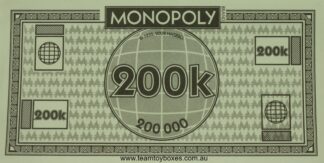 PARTS ONLY - Monopoly Here and Now The World Edition Board Game - Pack (10) 200K Money Only
