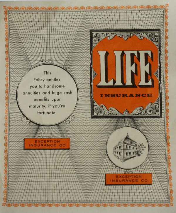 PARTS ONLY - Poleconomy Board Game - (1) Life Insurance Policy Only