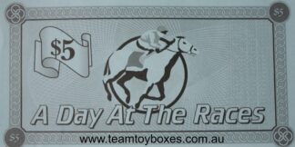 PARTS ONLY - A Day At The Races Board Game - (1) Pack of 10 $5 Notes Only