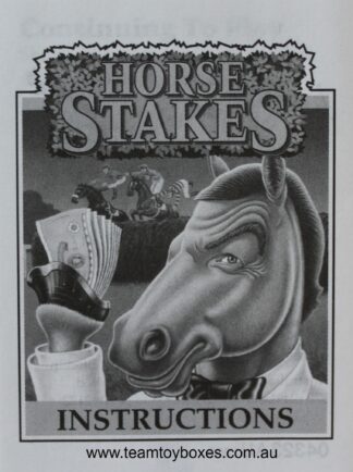 PARTS ONLY - Horse Stakes Game - (1) Instructions Only