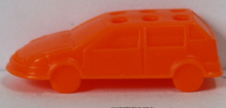 PARTS ONLY - The Game Of Life (2007) Board Game - (1) Orange Plastic Car Pawn Only