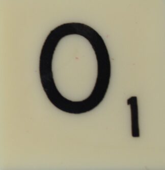PARTS ONLY - Scrabble Board Game T R Urban 1955 Version - (1) Letter O Only