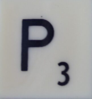 PARTS ONLY - Scrabble Board Game T R Urban 1955 Version - (1) Letter P Only