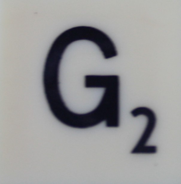 PARTS ONLY - Scrabble Board Game T R Urban 1955 Version - (1) Letter G Only