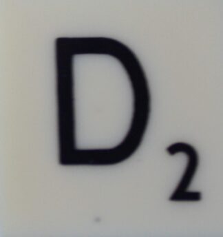 PARTS ONLY - Scrabble Board Game T R Urban 1955 Version - (1) Letter D Only