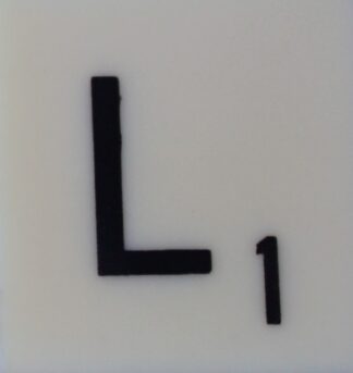 PARTS ONLY - Scrabble Board Game T R Urban 1955 Version - (1) Letter L Only