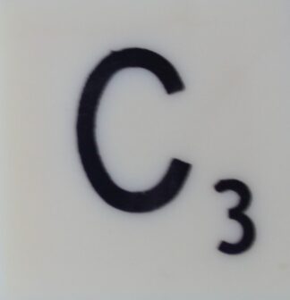 PARTS ONLY - Scrabble Board Game T R Urban 1955 Version - (1) Letter C Only