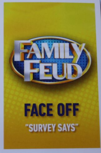 PARTS ONLY - Family Feud 2nd Edition Board Game - Pack (100) Face Off Cards Only - New