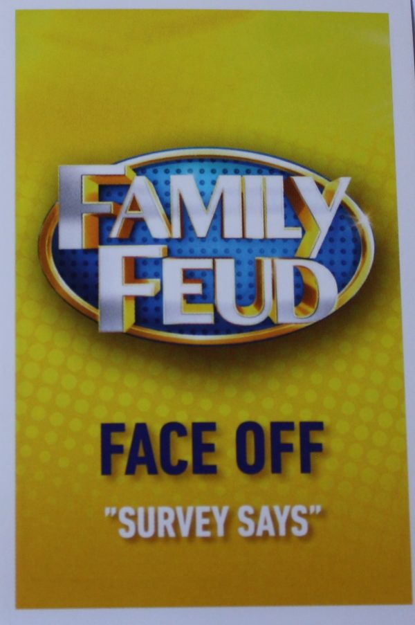 PARTS ONLY - Family Feud 2nd Edition Board Game - Pack (100) Face Off Cards Only - New